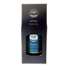 Star Child Astral Bath Oil in a dark blue bottle and black gift box.