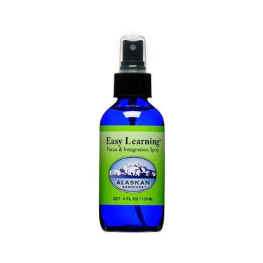 Alaskan Essences Easy Learning Focus & Integration Spray in a blue glass bottle