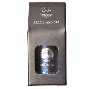 Star Child Buddha Space Aroma incense sticks in a black cardboard box.