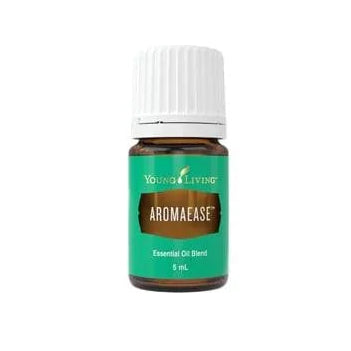 Young Living AromaEase essential oil blend bottle for aromatherapy and wellness.