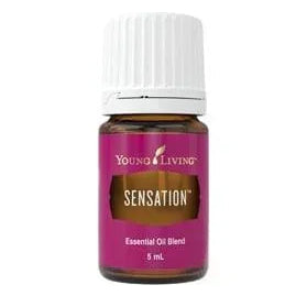 Young Living Sensation essential oil blend 5ml bottle for aromatherapy.