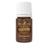 Young Living Black Pepper 100% Pure Essential Oil in a small brown glass bottle
