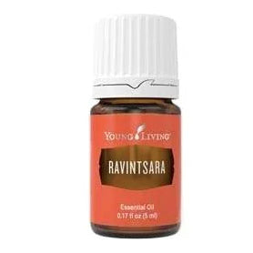 Young Living Ravintsara essential oil bottle for aromatherapy and wellness.