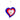 Purple, Pink & Red Heart Sun Catcher 11.5cm – Hanging Decoration -