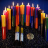 Aquarius Zodiac Spell & Ritual Candle 12"x2" – Handmade, 60hr Burn Time -