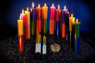 Aquarius Zodiac Spell & Ritual Candle 12"x2" – Handmade, 60hr Burn Time -
