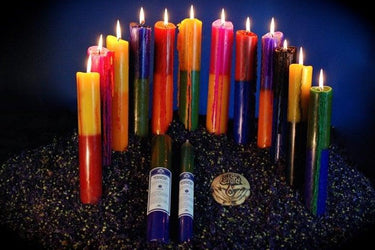 Cancer Zodiac Spell & Ritual Candle 12"x1.25" – Handmade, 25hr Burn Time -
