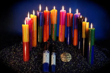 Capricorn Zodiac Spell & Ritual Candle 12"x1.25" – Handmade, 25hr Burn Time -