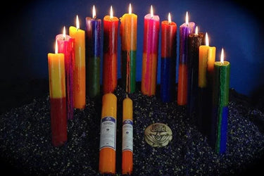 Gemini Zodiac Spell & Ritual Candle 12"x2" – Handmade, 60hr Burn Time -