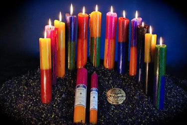 Libra Zodiac Spell & Ritual Candle 12"x1.25" – Handmade, 25hr Burn Time -