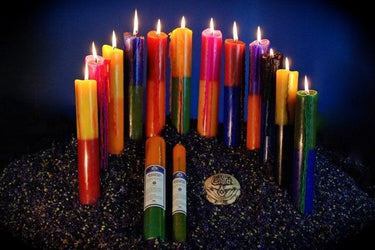 Virgo Zodiac Spell & Ritual Candle 12"x2" – Handmade, 60hr Burn Time -