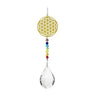 Flower of Life 7 Chakra Crystal Sun Catcher 29cm – Feng Shui Hanging String -