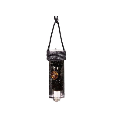 Orgonite & Shungite Point Pendant Necklace 4.5cm - Grounding & Protection -