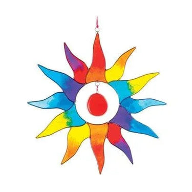 Rainbow Sun Catcher 21cm – Hanging Sunburst Decoration -