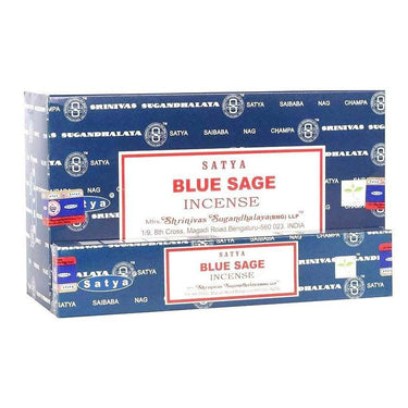 Blue Sage Premium Incense Sticks (Box of 12 x 15g) - Grandmother Sage -