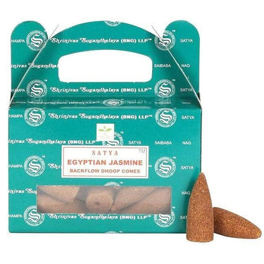 Egyptian Jasmine Backflow Incense Cones 24 – Waterfall Incense for Relaxation -