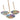 Lotus Rainbow Chakra Incense Stick Burner & Holder 8cm - Available in Three Colours -