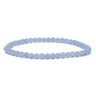 Angelite Healing Crystal Bracelet – 4mm Gemstone Beads -