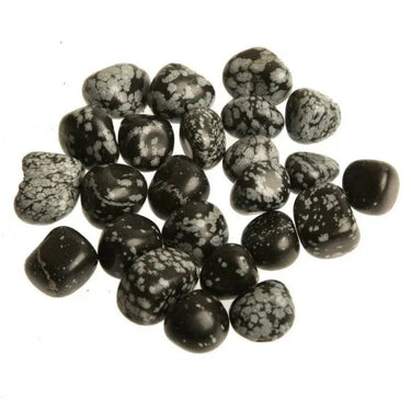 Snowflake Obsidian Healing Tumblestone 1–2cm – Grounding & Emotional Balance -