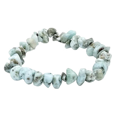 Larimar Healing Crystal Bracelet 6mm Gemstone Beads – Calm & Tranquillity -