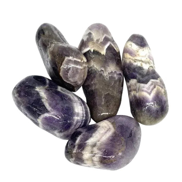Amethyst Chevron Tumblestone 3-4cm -