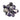 Amethyst Chevron Healing Tumblestone 2–3cm – Clarity & Balance -