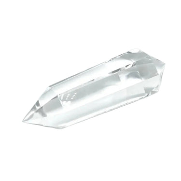 Vogel 6-Sided Clear Quartz Crystal – Double Terminated (Lab Grown, Standard) -