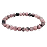 Rhodonite Bracelet 6mm – Crystal Beads for Grounding & Emotional Balance -