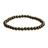 Black Obsidian Healing Crystal Bracelet 4mm Gemstone Beads - Cleansing & Protecting -