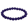 Amethyst Healing Crystal Bracelet 8mm Gemstone Beads – Calm & Balance -