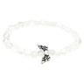 Angel Aura Moonstone Healing Crystal Bracelet – 6mm Gemstone Beads -
