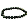 Black Gold Sheen Obsidian Bracelet 8mm - Protection & Prosperity Crystal Bracelet -