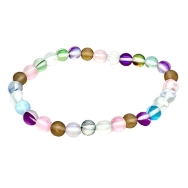 Mermaid Angel Aura Healing Crystal Bracelet 6mm Gemstone Beads – Uplifting & Nourishing -