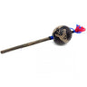 Amazon Shipibo Serpent 2" Small Shamanic Gourd Rattle – Blue -