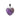 Amethyst Heart Pendant Healing Crystal Necklace 2cm – Calm & Protection -