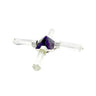 Amethyst Crystal Generator Pyramid 10 cm – 4 Point Polished Healing Stone -