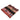 Handwoven ethnic patterned fabric pouch with red and black tribal motifs.