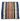 A square patterned scarf laid flat on a light cream background. The scarf features a navy blue border with vertical stripes of geometric tribal patterns in red, orange, black, white, and green, with a central orange stripe.