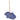 A blue ceramic Hamsa hand incense holder with embossed floral and geometric patterns, shown with a wooden incense stick inserted into the centre, on a plain white background Sacred Essence