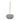 A circular incense holder with concentric rainbow-colored rings and a single incense stick standing vertically in the center, isolated on a white background.