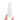 A hand holding a tall, pointed white selenite crystal tower against a plain white background.