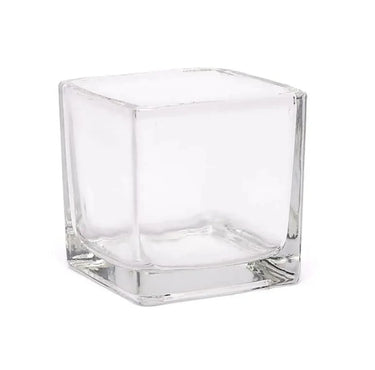 Square Recycled Glass Tealight Holder 6cm - Holistic, Spiritual & Ambient Candlelight -