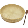 Water Buffalo Frame Drum 16″ - Handmade Shamanic Drum with Natural Hide & Beater