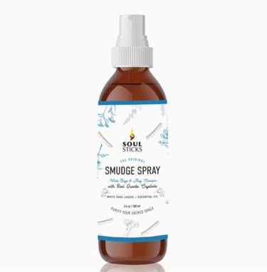 Soul Sticks White Sage & Nag Champa Crystal Smudge Spray 100ml – Cleansing & Meditation -