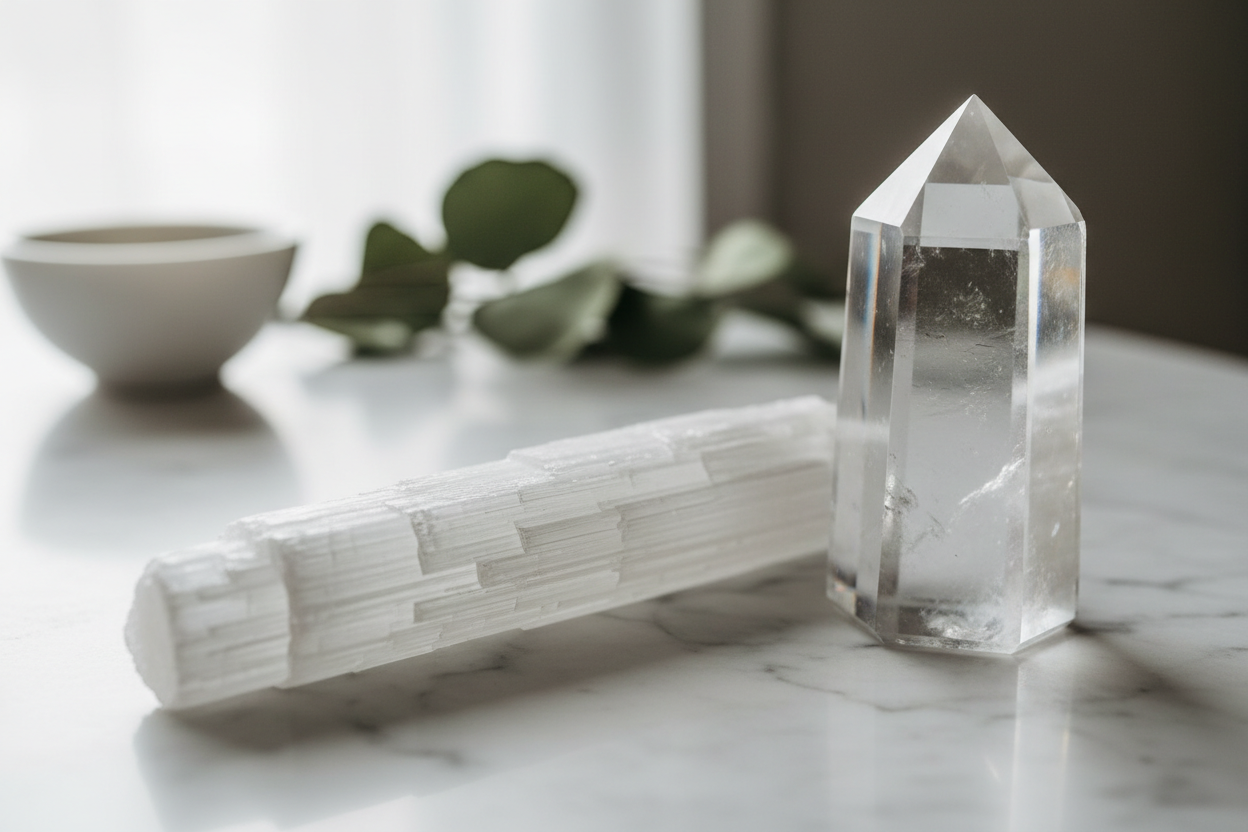 Selenite vs Clear Quartz: What’s the Difference?