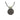 Throat Chakra (Vishuddha) Pendant Necklace 25mm (Pewter)