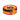 Tingsha Prayer Cymbals & Temple Bell Case 7.5cm - Orange & Red