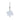 Clear Rock Quartz Rustic Style Merkaba 8-Pointed Star Pendulum 3cm