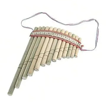 Handmade Bamboo Panpipes 30cm x 22cm - Curved Design -