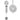 Sun Flourish 18" Wind Chime - Silver